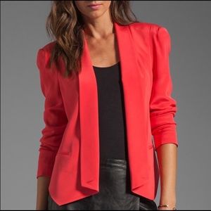 Red silk Rebecca Minkoff Becky Blazer jacket size M